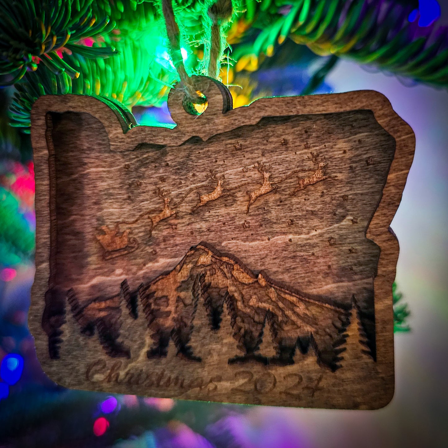 Oregon Layered Ornament