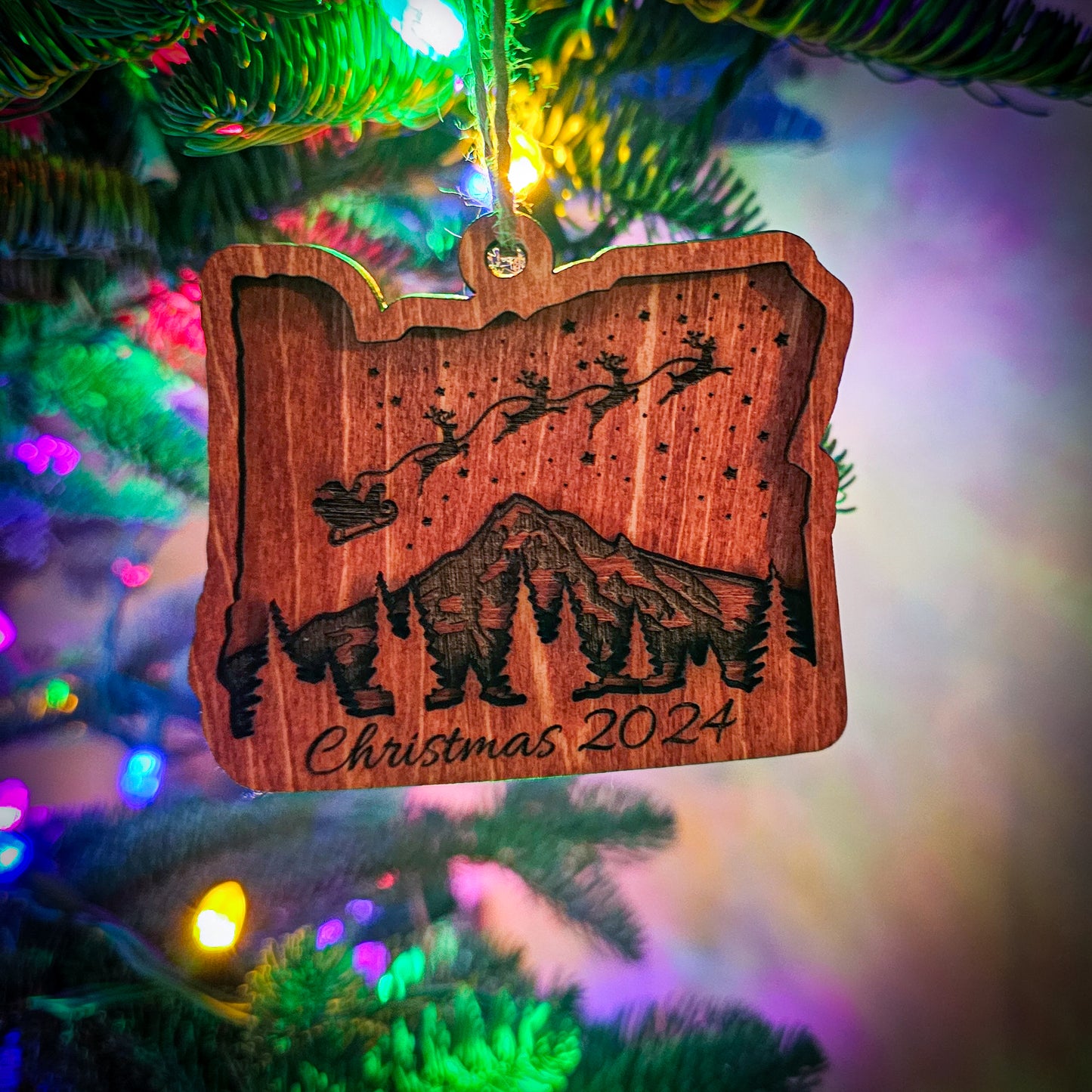 Oregon Layered Ornament