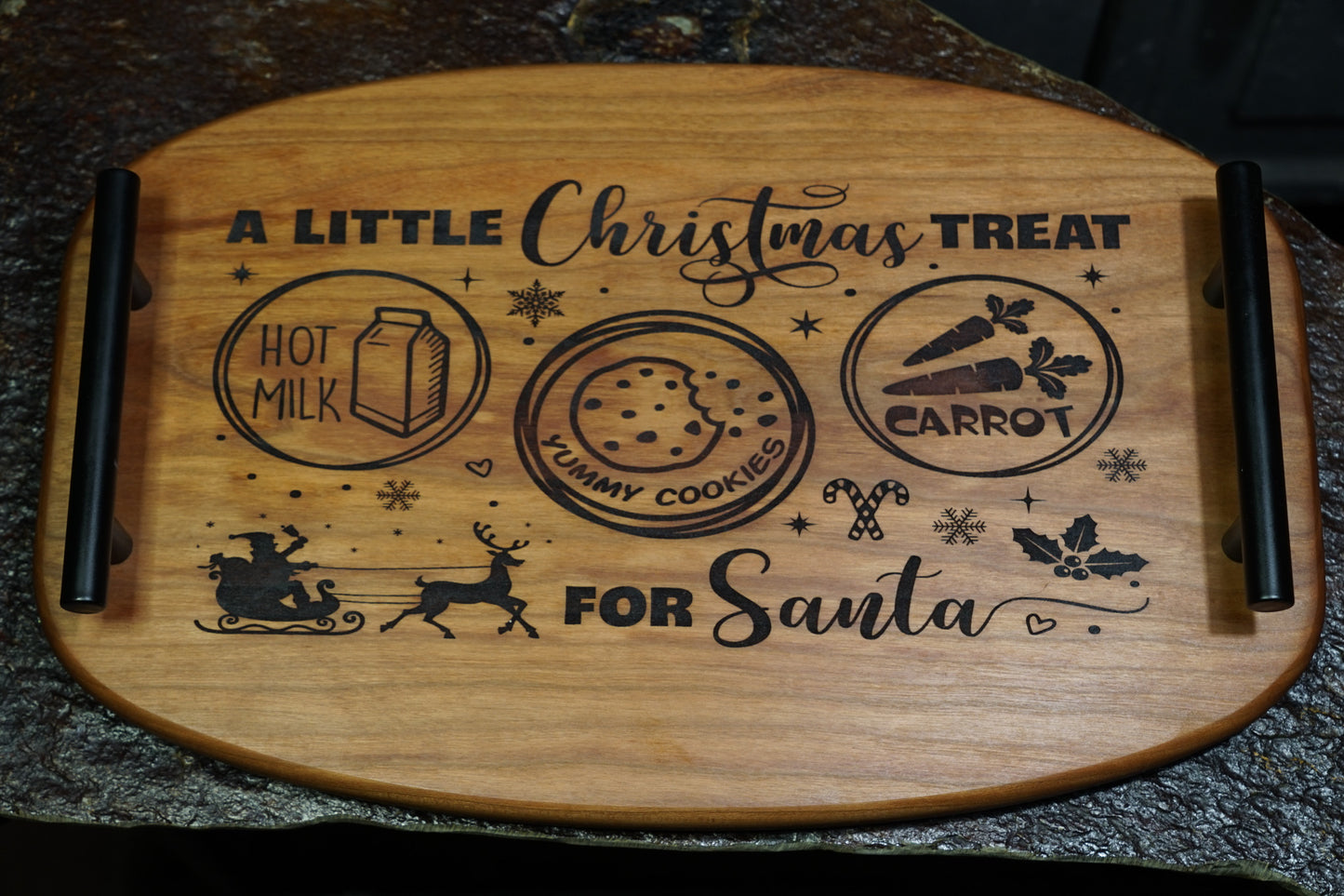 Cherry Santa Tray