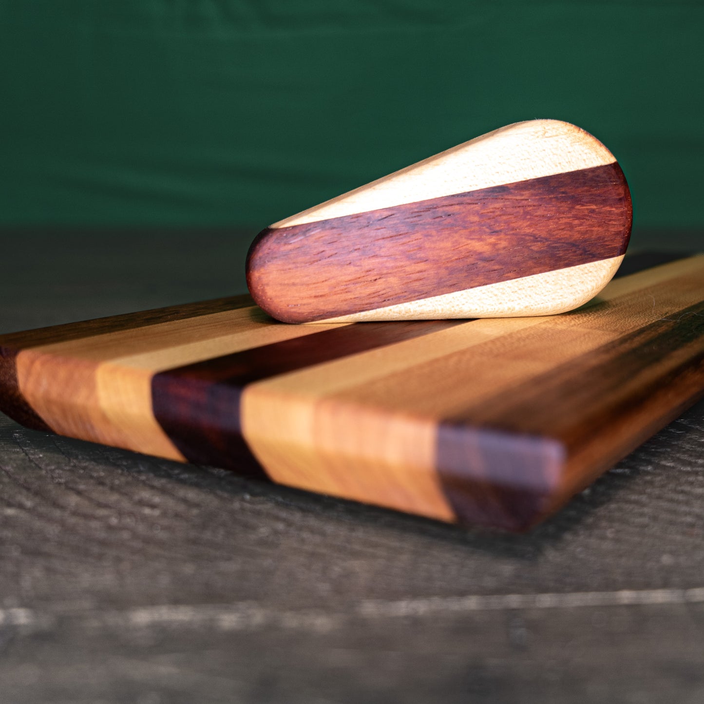 Small Bar Cutting Board & Bottle Opener Combo